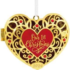 Hallmark Keepsake Christmas Ornament (Our First Christmas Heart 2024)(Heart Locket 2024)