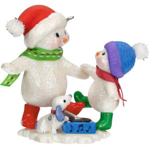 Hallmark Keepsake Christmas Ornament, Sweet Snow Boy, Porcelain, Snowman Collectors Gifts(Making Memories Dancing to the Beat)