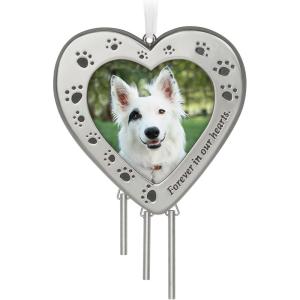 Hallmark Keepsake Christmas Ornament, in Our Hearts to Stay Paw Print Pet Photo Frame, Year-Dated 2025(2023 Pet Memorial)