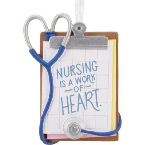 Hallmark Nursing is a Work of Heart Christmas Ornament, Gifts for Nurses