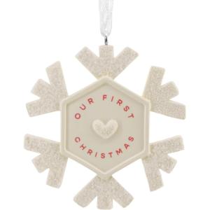 Hallmark Our First Christmas Snowflake Christmas Ornament, Wedding Gifts
