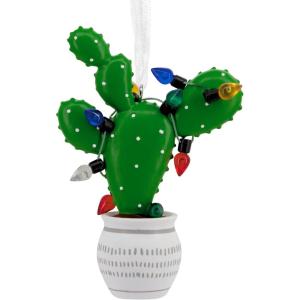 Hallmark Poinsettias Christmas Ornament, Fabric(Cactus)