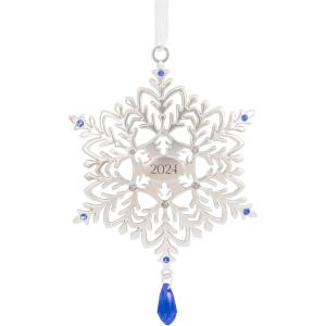 Hallmark Snowflake 2024 Christmas Ornament, Premium Metal