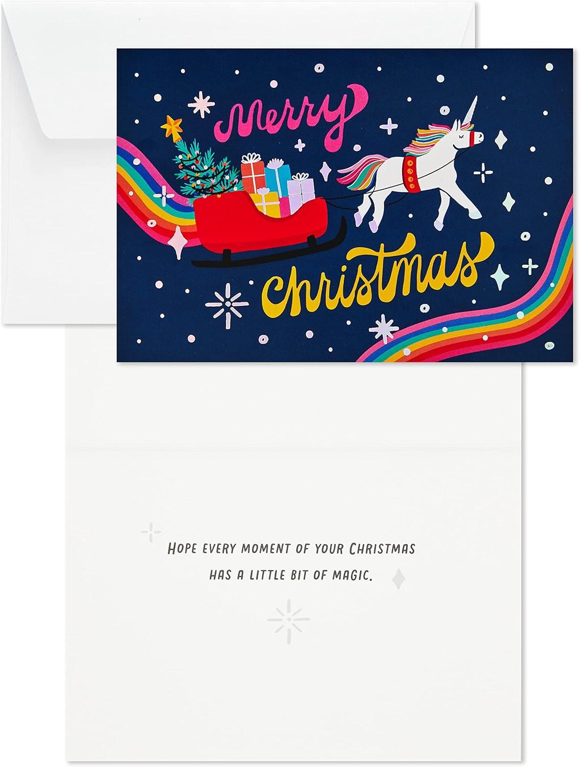image:imageHallmark Boxed Christmas Cards Christmas Unicorn 16 Cards and Envelopes Christmas Unicorn Holiday Cards