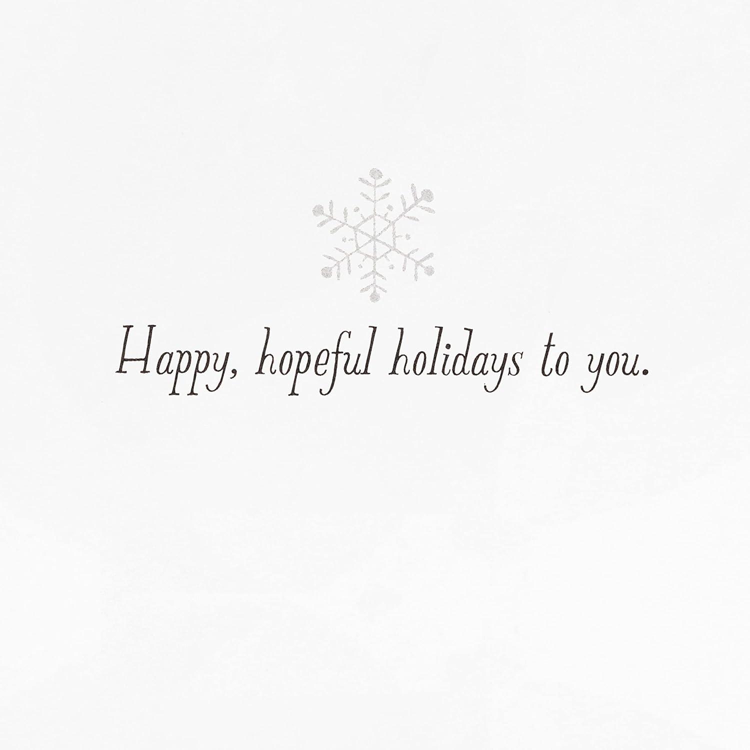 image:imageHallmark Bulk Glittery Holiday Boxed Cards 40 Cards and 40 Envelopes Fa La La Skiing Penguins Donut Pink GarlandRainbow Trees