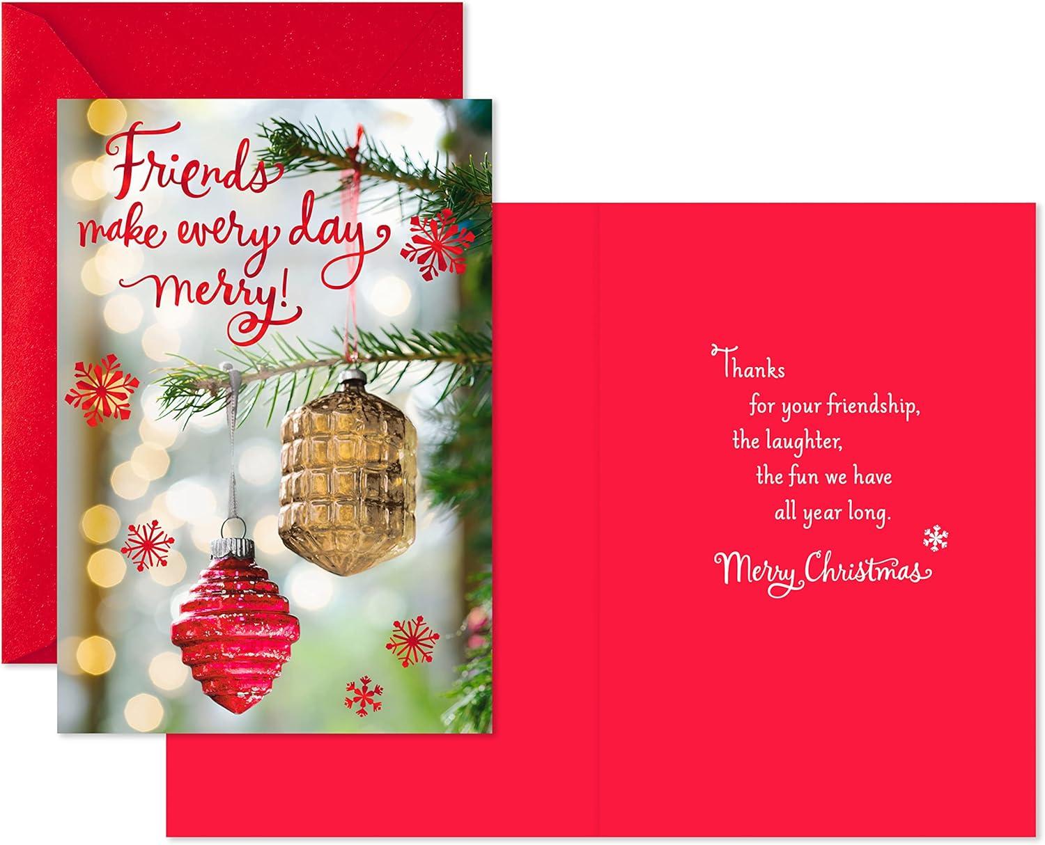 image:imageHallmark Christmas Cards Friends Make Every Day Merry 6 Holiday Cards with EnvelopesFriendship 6 Holiday Cards with Envelopes
