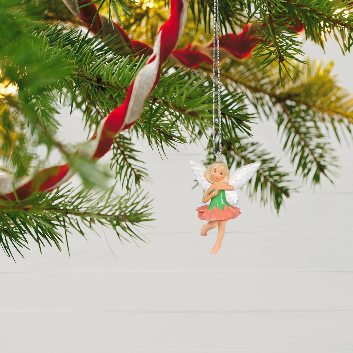 image:imageHallmark Keepsake 112 Miniature Christmas Ornament 2024 Mini Cute Carnation Fairy Gift for HerCute Carnation Fairy