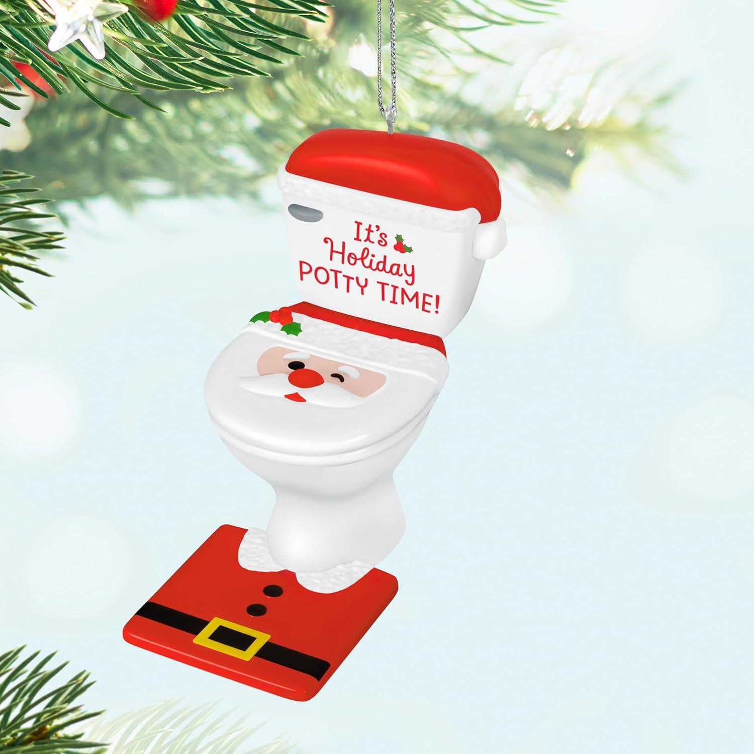 image:imageHallmark Keepsake Christmas Ornament 2024 Its Holiday Potty Time Funny GiftsIts Holiday Potty Time