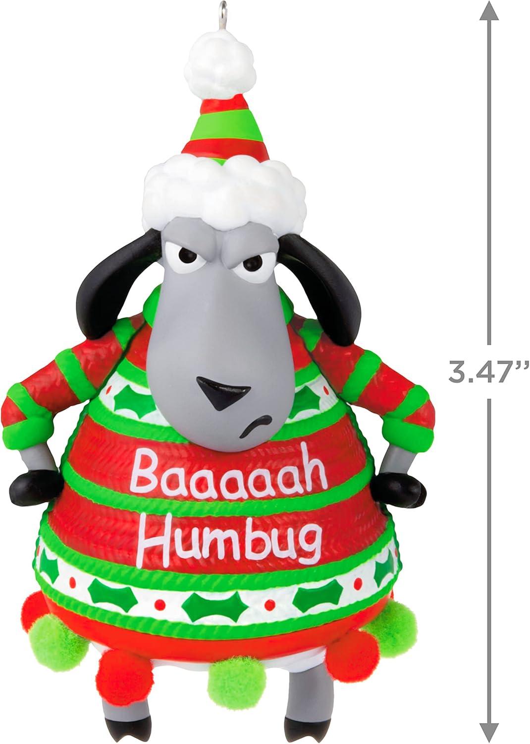 image:imageHallmark Keepsake Christmas Ornament 2024 Muletide Cheer Funny GiftsBaaaaah Humbug