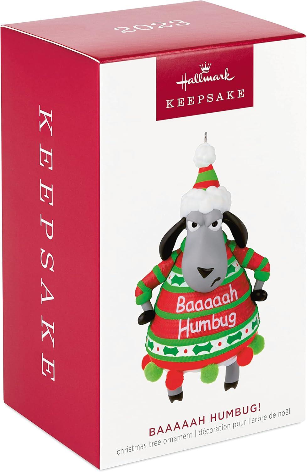 image:imageHallmark Keepsake Christmas Ornament 2024 Muletide Cheer Funny GiftsBaaaaah Humbug
