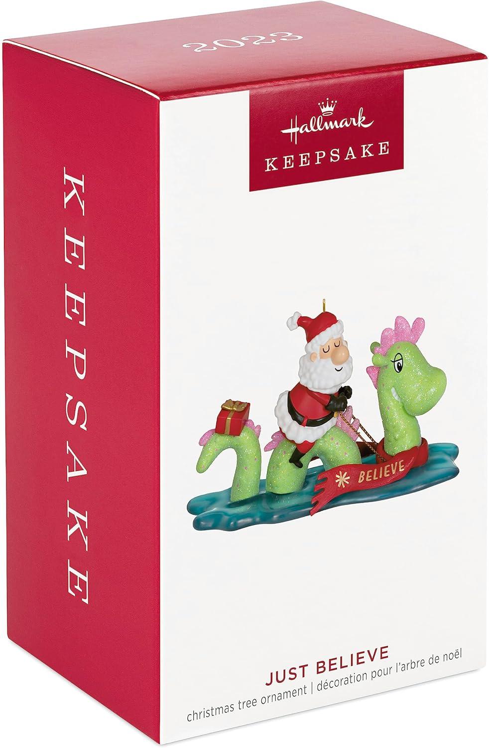 image:imageHallmark Keepsake Christmas Ornament 2024 Muletide Cheer Funny GiftsSanta and Loch Ness Monster
