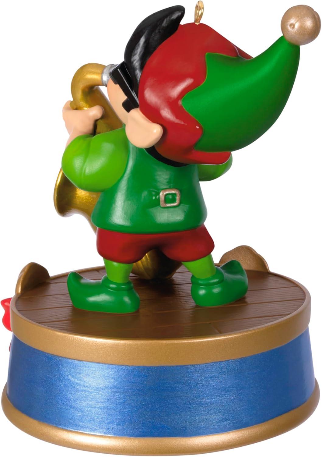 image:imageHallmark Keepsake Christmas Ornament 2024 North Pole Tree Trimmers Band Collection Stuey On Sax Musical With Light Music GiftsStuey On Sax