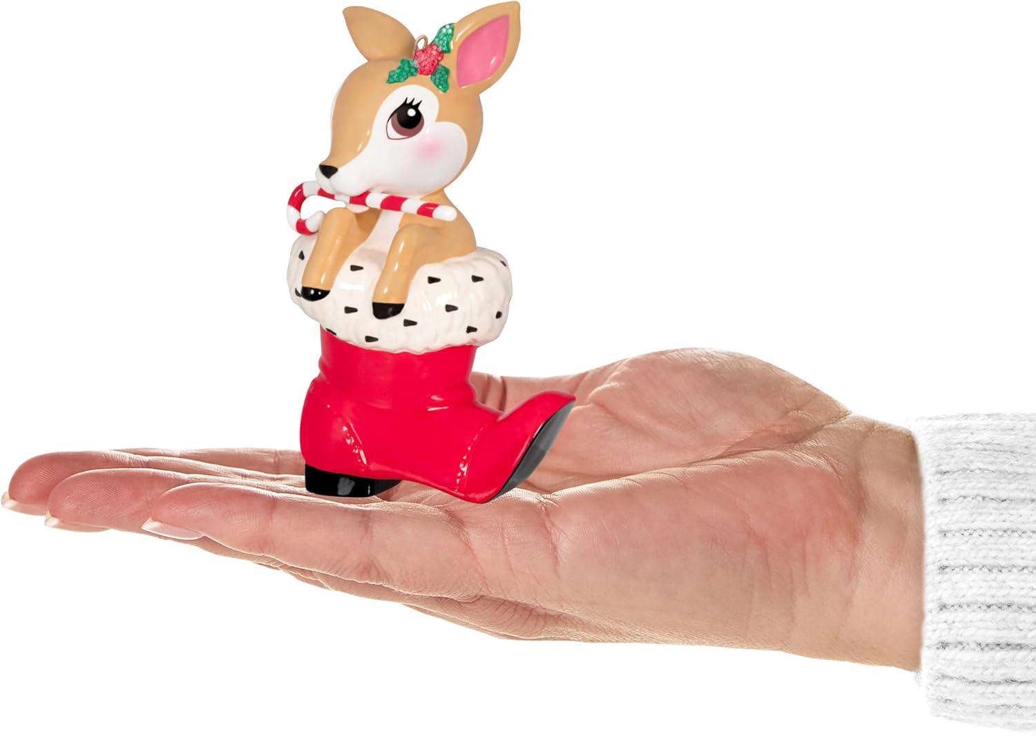 image:imageHallmark Keepsake Christmas Ornament 2024 Vintage Reindeer Porcelain Gifts for Christmas LoversVintage Reindeer