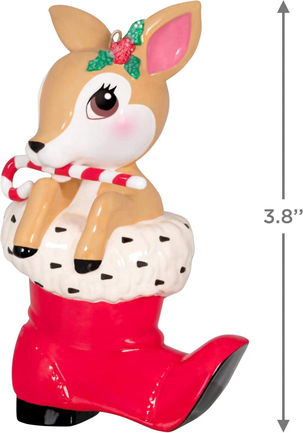 image:imageHallmark Keepsake Christmas Ornament 2024 Vintage Reindeer Porcelain Gifts for Christmas LoversVintage Reindeer