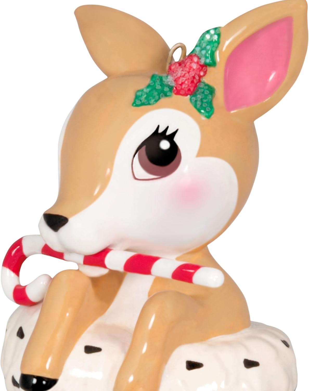 image:imageHallmark Keepsake Christmas Ornament 2024 Vintage Reindeer Porcelain Gifts for Christmas LoversVintage Reindeer