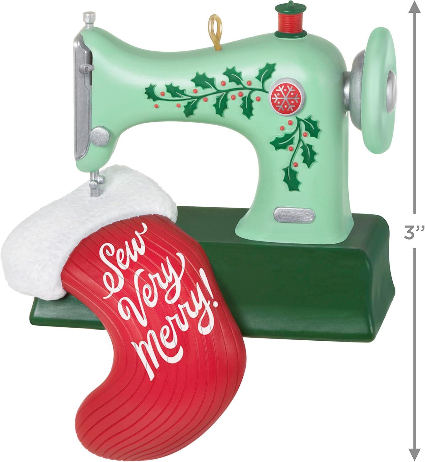 image:imageHallmark Keepsake Christmas Ornament 2024 We Needle Little Christmas Gifts for CraftersSewing Machine