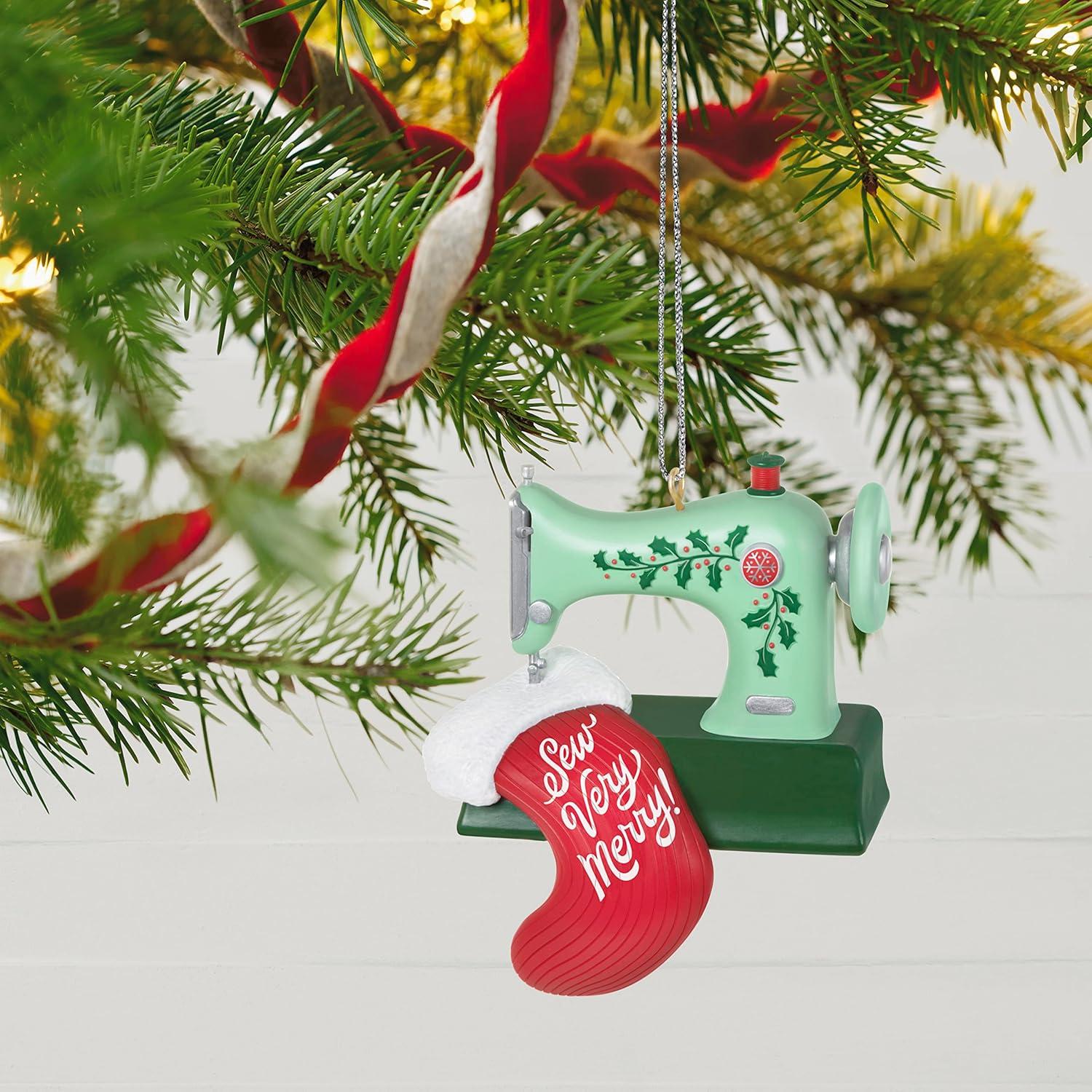 image:imageHallmark Keepsake Christmas Ornament 2024 We Needle Little Christmas Gifts for CraftersSewing Machine