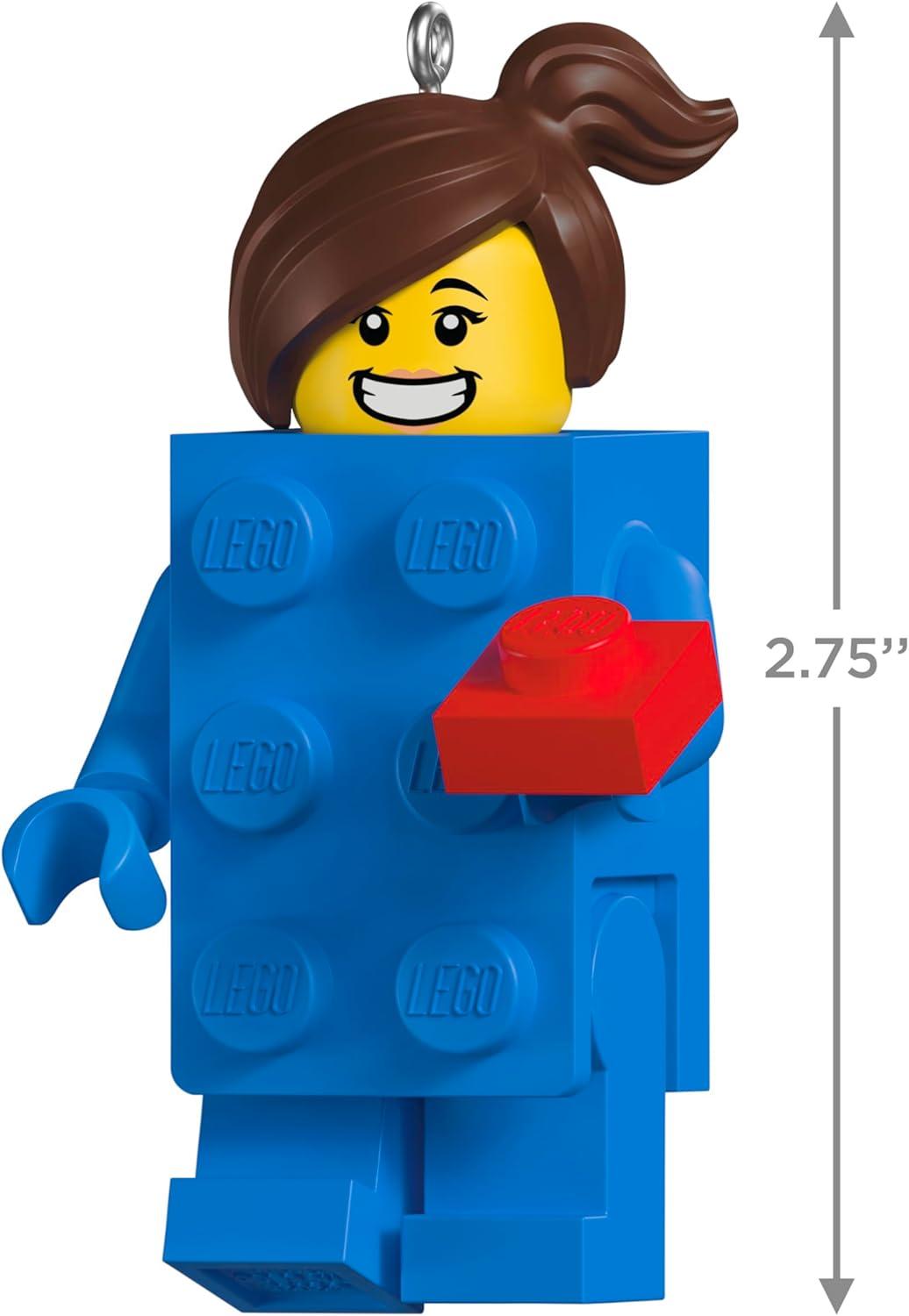 image:imageHallmark Keepsake Christmas Ornament Brick Suit Girl LEGO Minifigure Gifts for LEGO FansBrick Suit Girl LEGO Minifigure