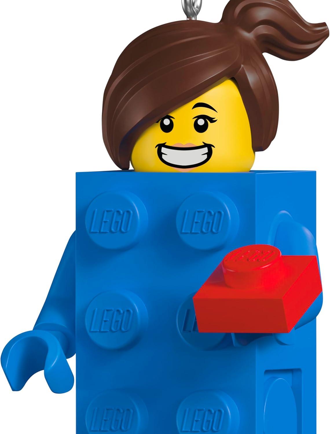 image:imageHallmark Keepsake Christmas Ornament Brick Suit Girl LEGO Minifigure Gifts for LEGO FansBrick Suit Girl LEGO Minifigure