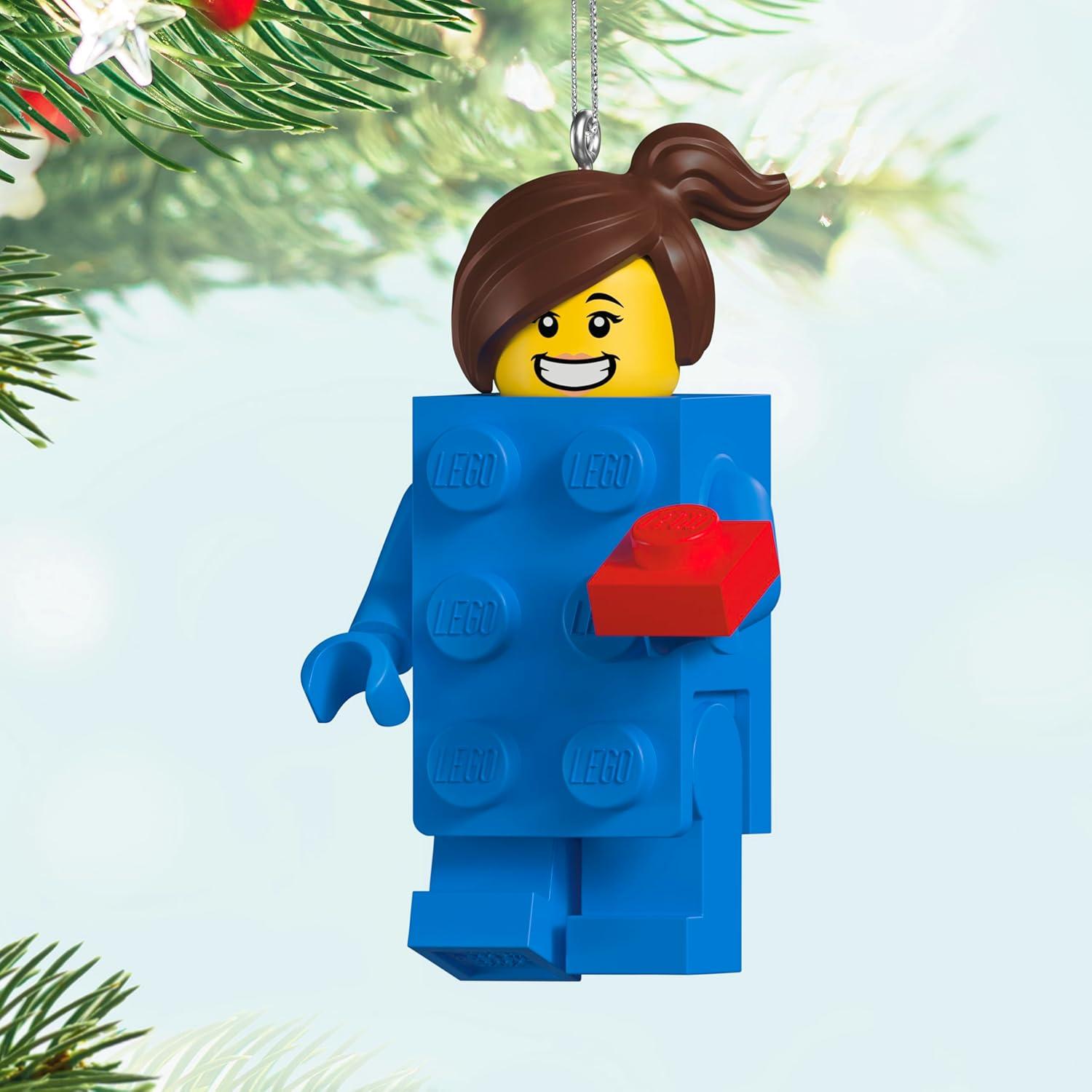 image:imageHallmark Keepsake Christmas Ornament Brick Suit Girl LEGO Minifigure Gifts for LEGO FansBrick Suit Girl LEGO Minifigure
