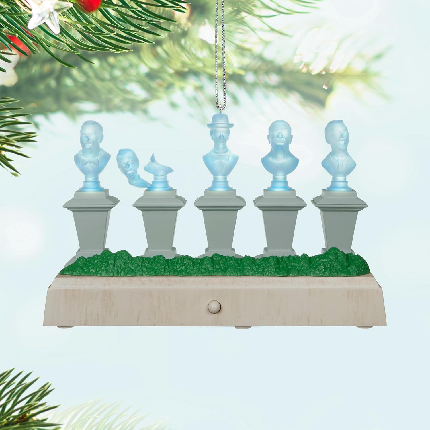 image:imageHallmark Keepsake Christmas Ornament Disney The Haunted Mansion Collection The Singing Busts With Light and Sound Gifts for Disney FansSinging Busts