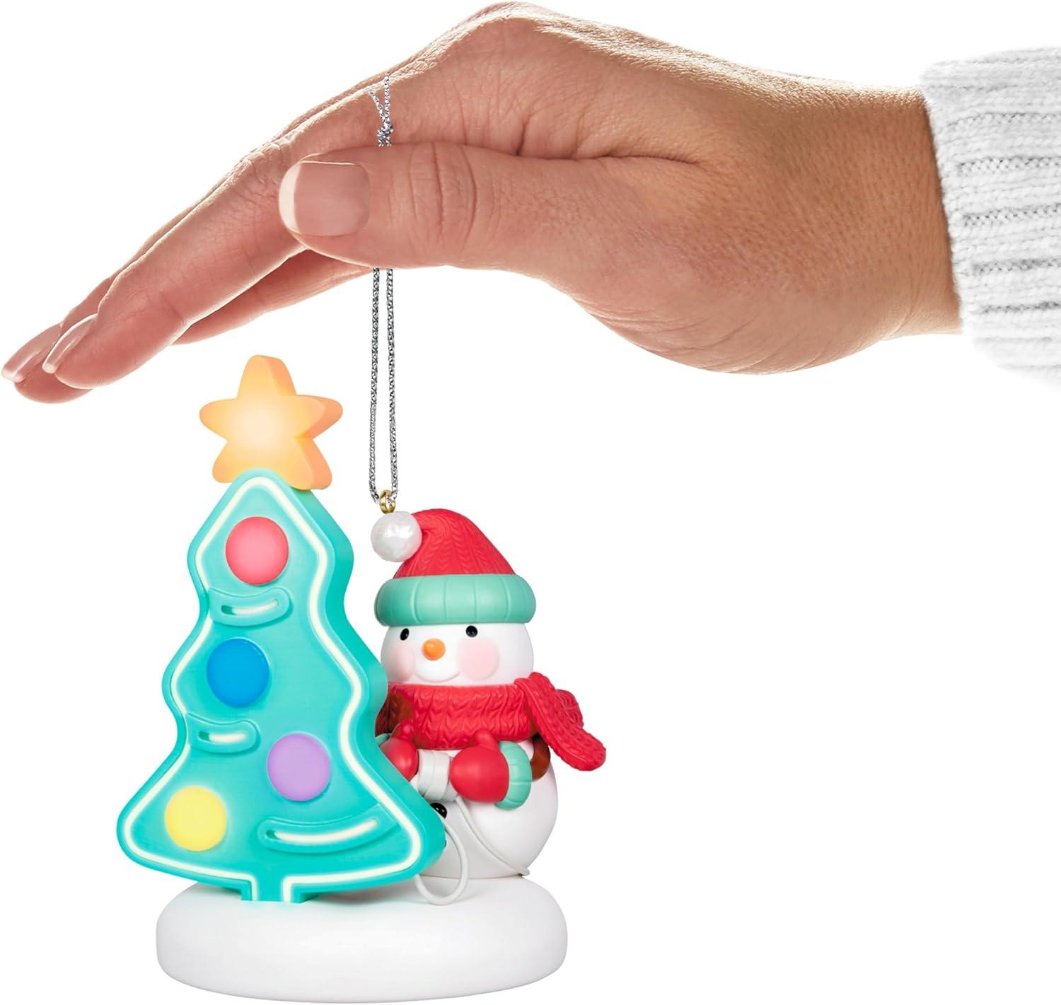 image:imageHallmark Keepsake Christmas Ornament Light It Up with Light Snowman Collectors Gifts2024 Light it Up