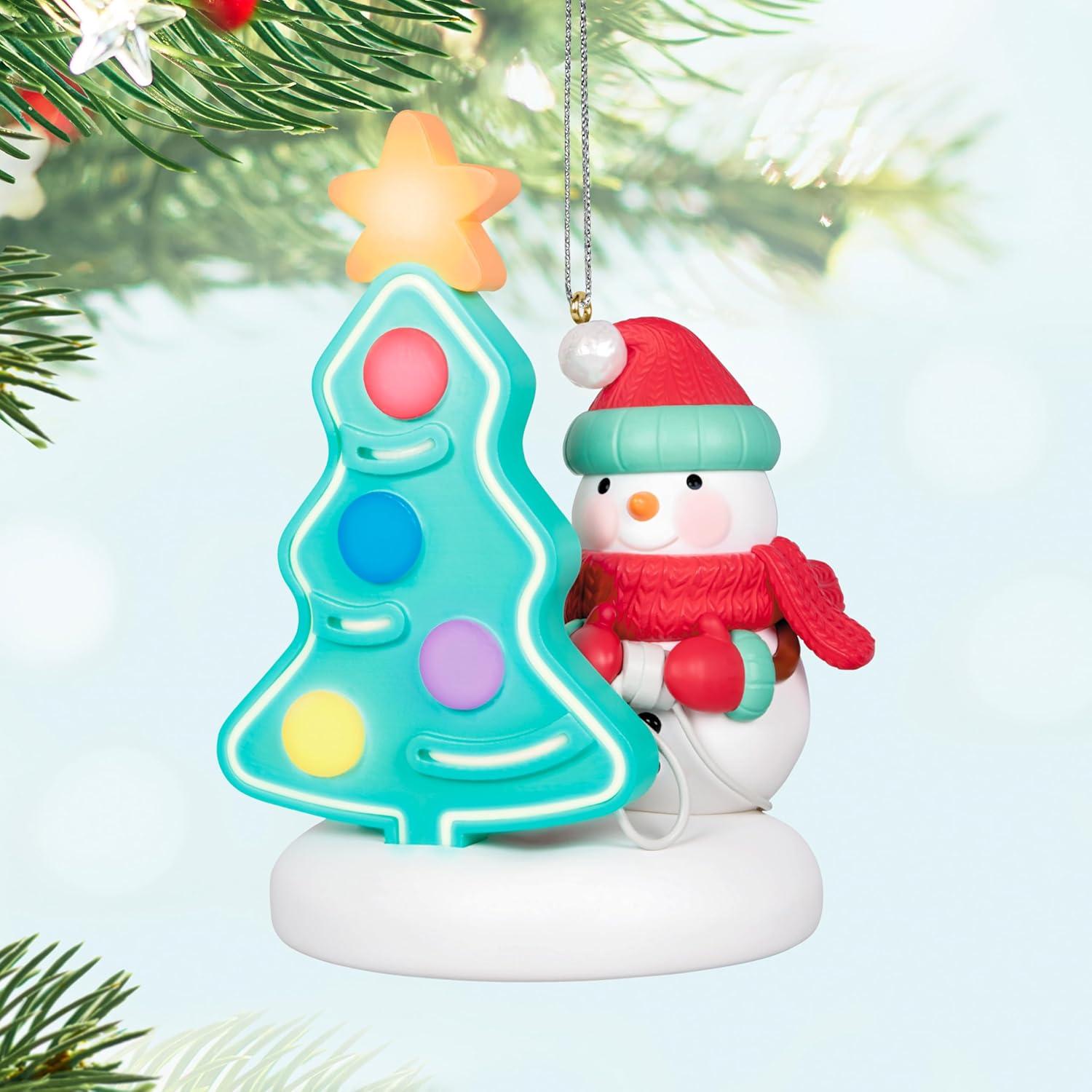 image:imageHallmark Keepsake Christmas Ornament Light It Up with Light Snowman Collectors Gifts2024 Light it Up