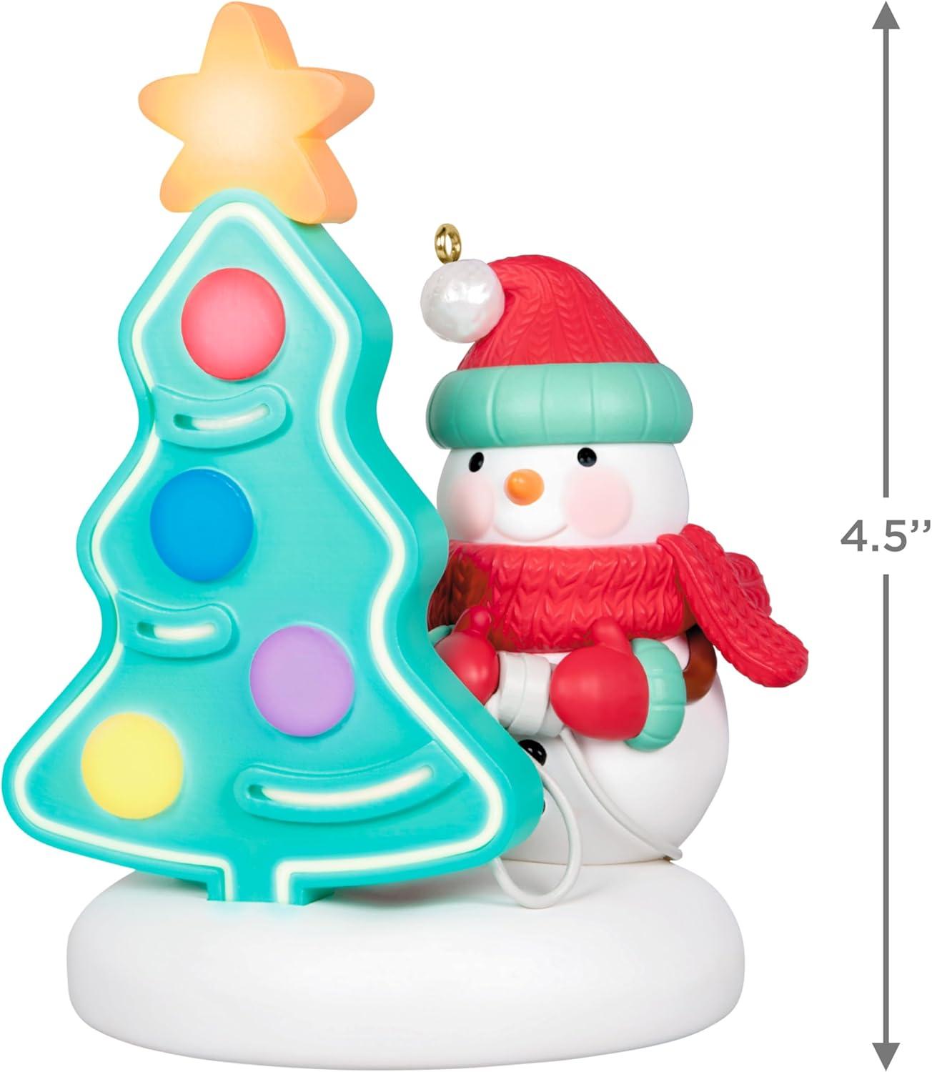 image:imageHallmark Keepsake Christmas Ornament Light It Up with Light Snowman Collectors Gifts2024 Light it Up