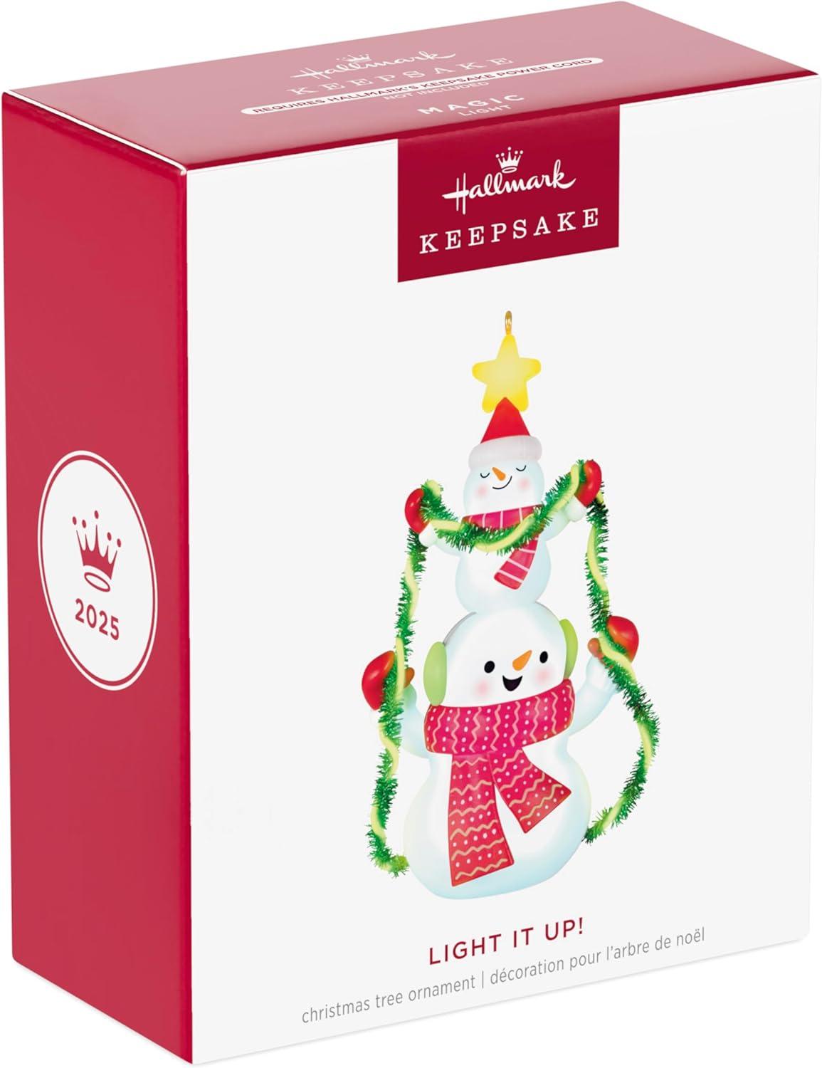 image:imageHallmark Keepsake Christmas Ornament Light It Up with Light Snowman Collectors Gifts2025 Light it Up