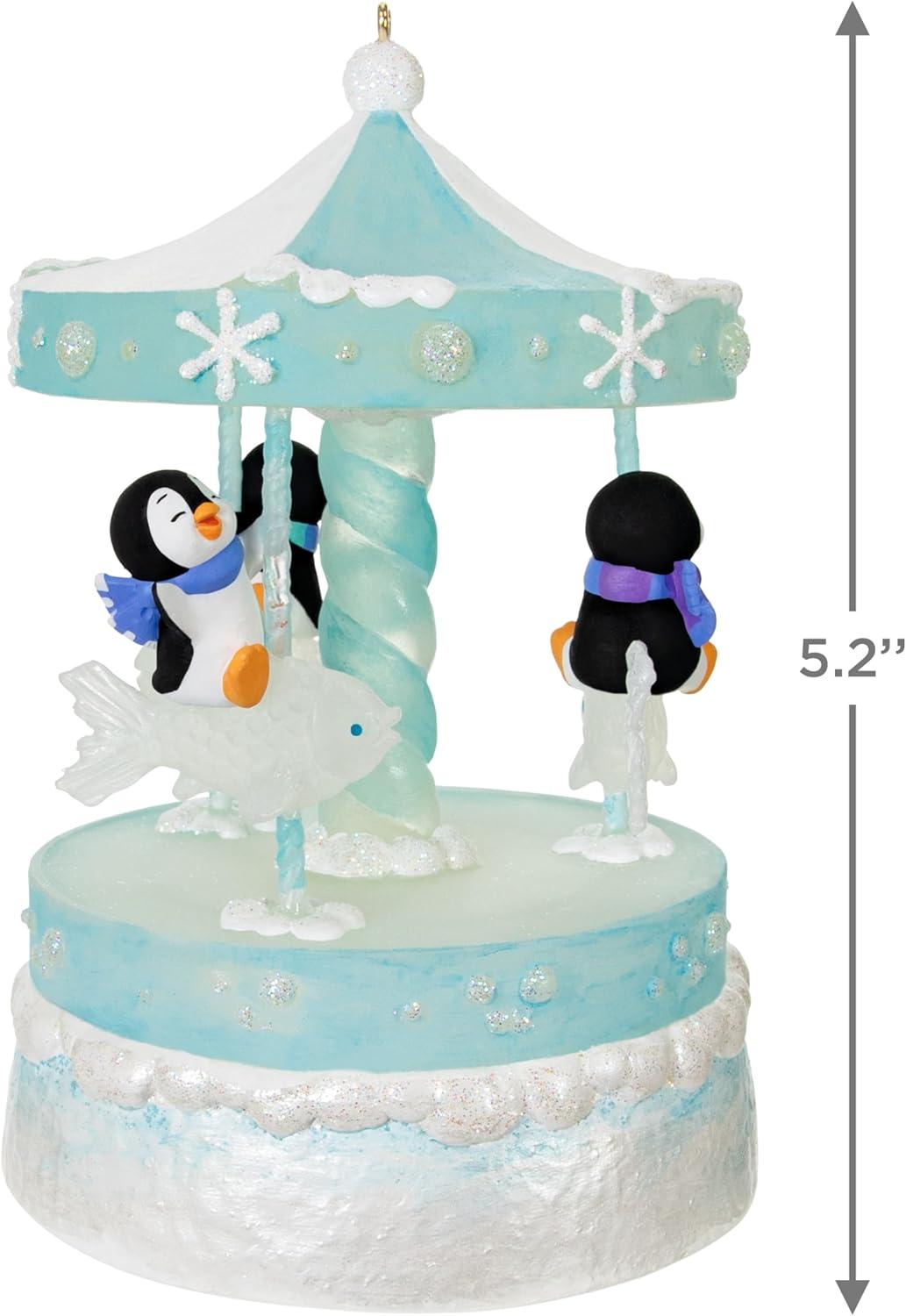 image:imageHallmark Keepsake Christmas Ornament Playful Penguins Musical with Light and MotionPlayful Penguins on Carousel