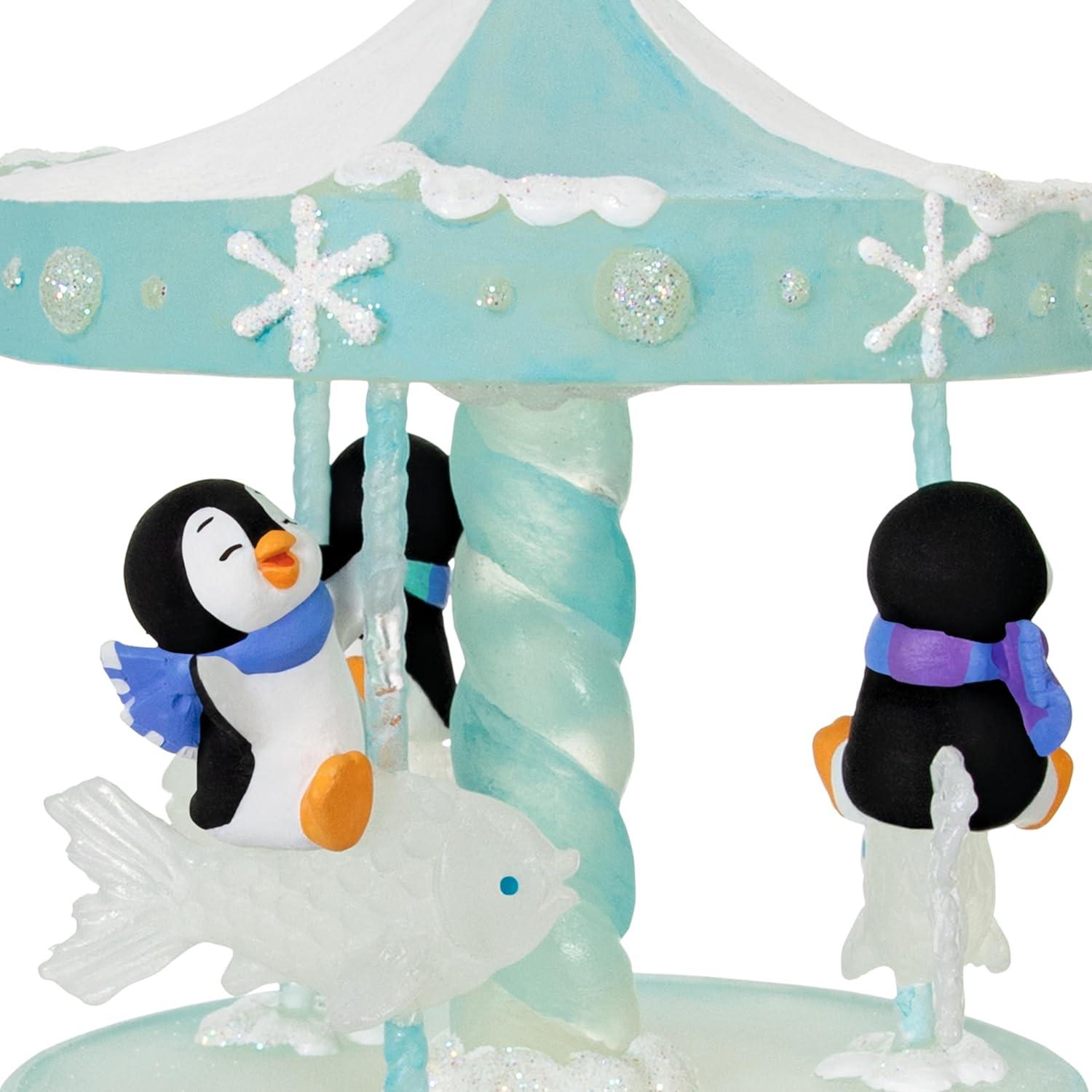 image:imageHallmark Keepsake Christmas Ornament Playful Penguins Musical with Light and MotionPlayful Penguins on Carousel