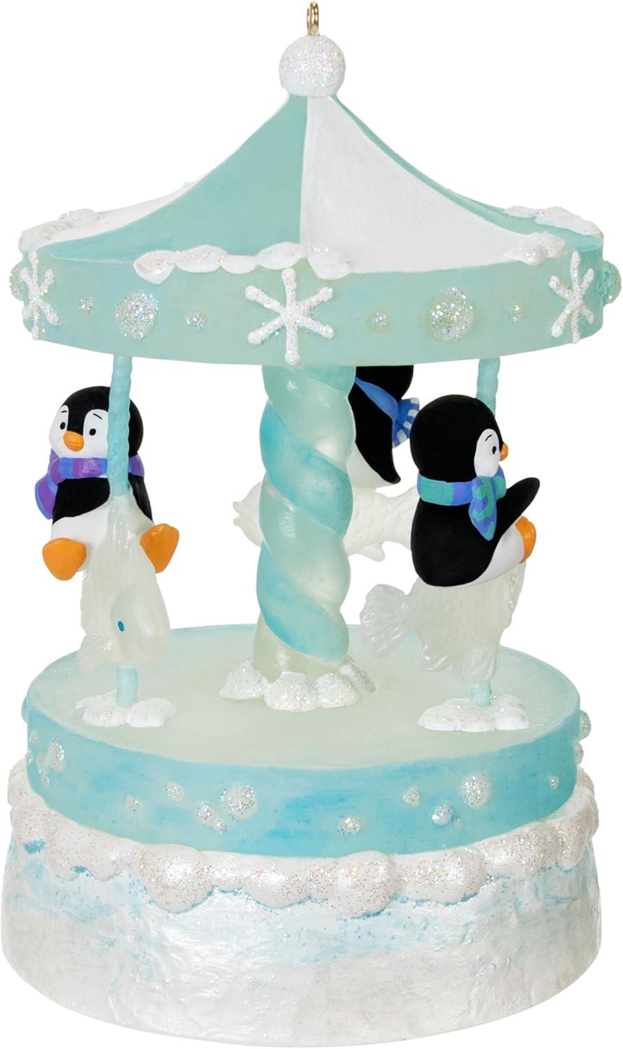 image:imageHallmark Keepsake Christmas Ornament Playful Penguins Musical with Light and MotionPlayful Penguins on Carousel