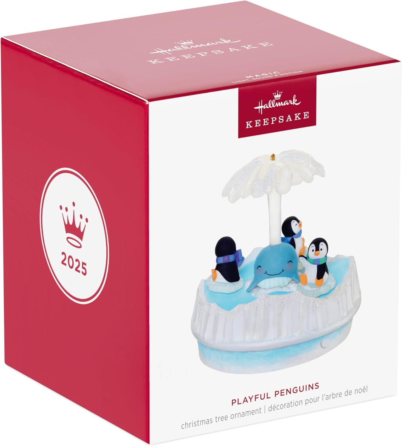 image:imageHallmark Keepsake Christmas Ornament Playful Penguins Musical with Light and MotionPlayful Penguins with Whale
