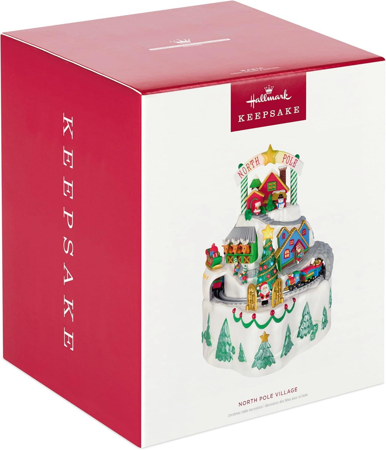image:imageHallmark Keepsake Christmas Tabletop Decoration 2025 Up on the Housetop Musical With Light and Motion Christmas DecorationsNorth Pole Village