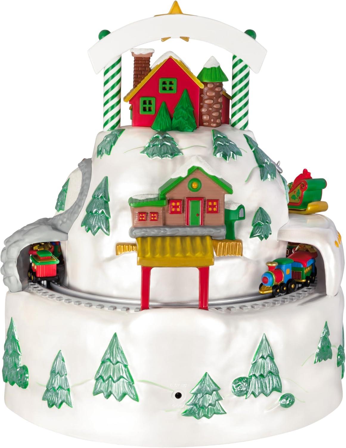 image:imageHallmark Keepsake Christmas Tabletop Decoration 2025 Up on the Housetop Musical With Light and Motion Christmas DecorationsNorth Pole Village