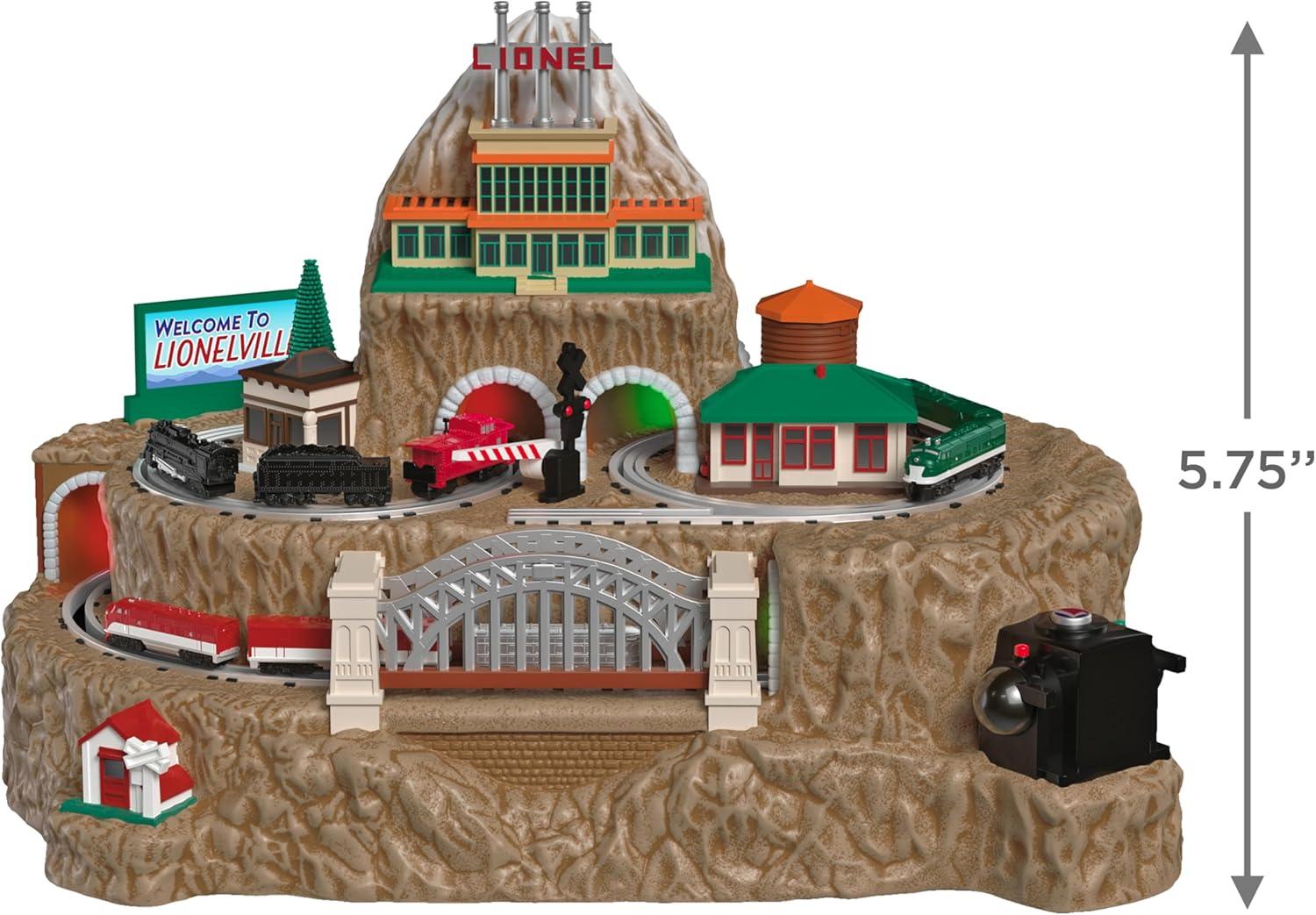 image:imageHallmark Keepsake Christmas Tabletop Decoration Lionel Trains Lionelville with Light Sound and Motion Gifts for Train LoversLionelville