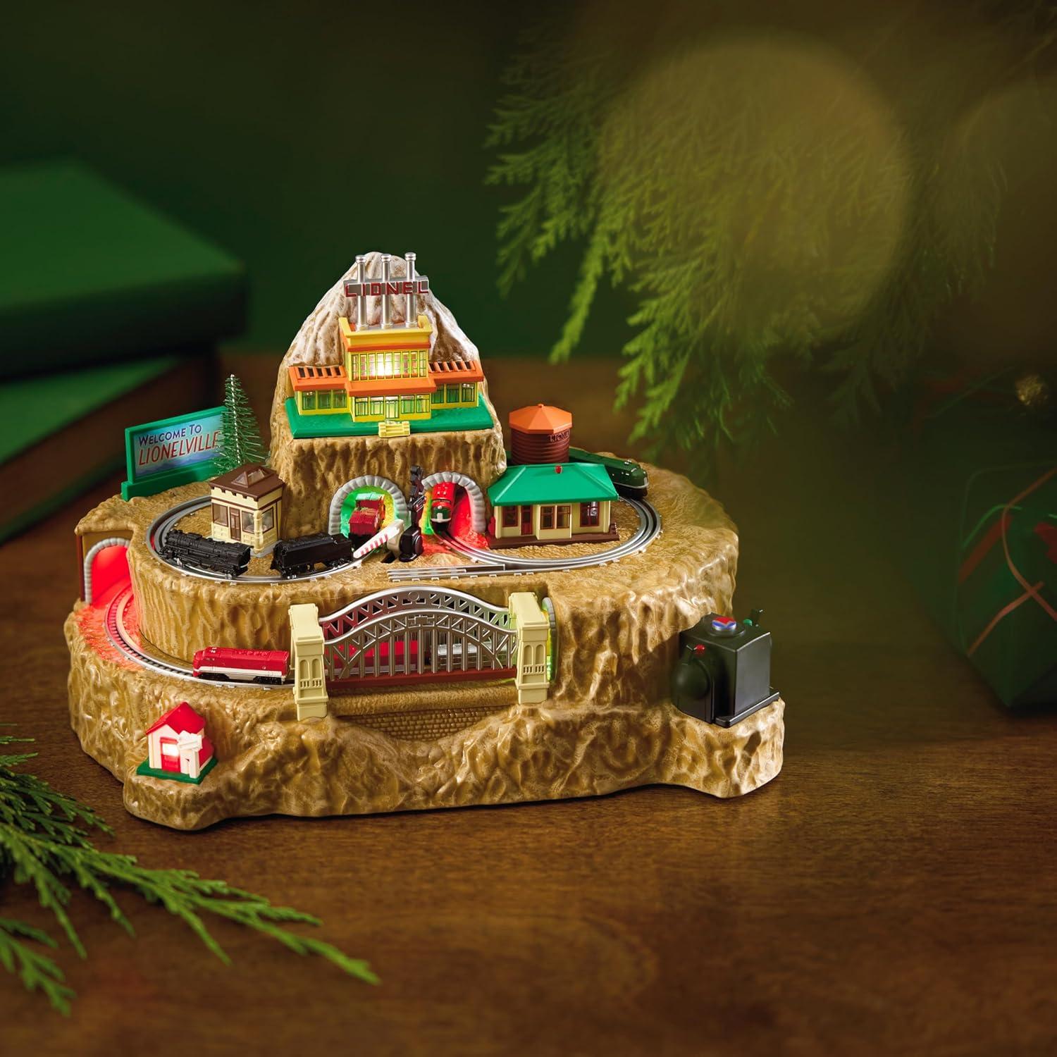 image:imageHallmark Keepsake Christmas Tabletop Decoration Lionel Trains Lionelville with Light Sound and Motion Gifts for Train LoversLionelville