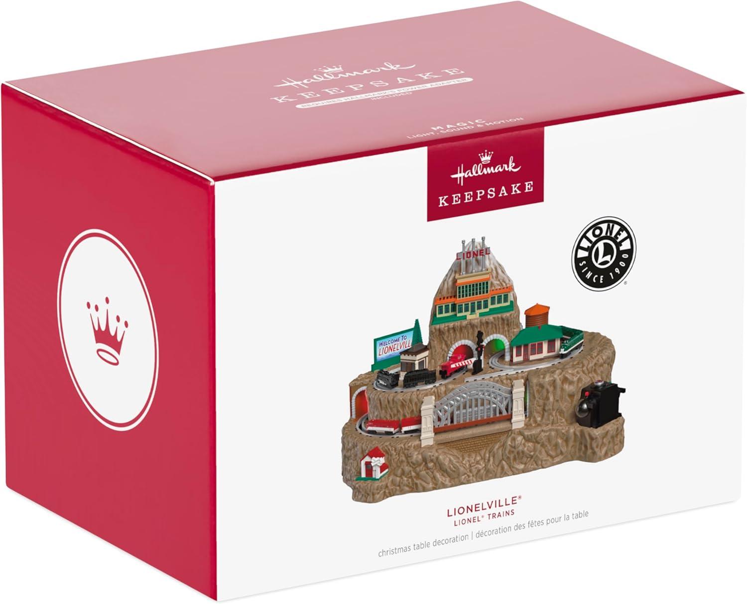 image:imageHallmark Keepsake Christmas Tabletop Decoration Lionel Trains Lionelville with Light Sound and Motion Gifts for Train LoversLionelville