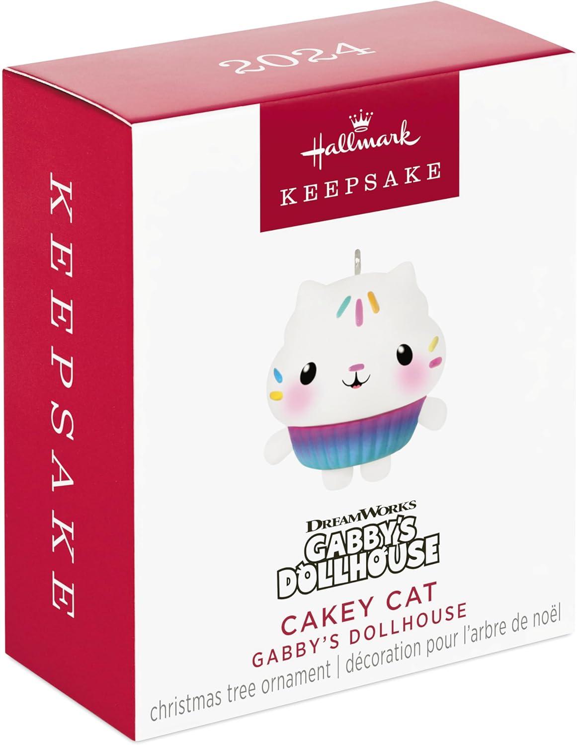 image:imageHallmark Keepsake Gabbys Dollhouse Mini Christmas Ornament Pandy Paws 125 Tiny Ornament for Tabletop TreeCakey Cat