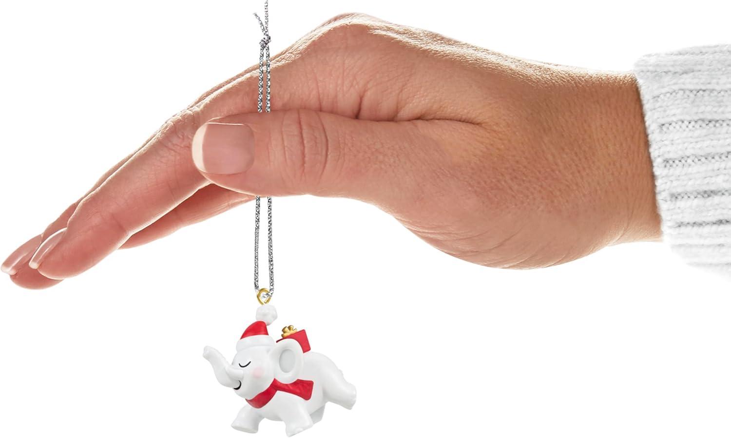image:imageHallmark Keepsake Mini Christmas Ornament Beach Day Buddy 075 Tiny Ornament for Tabletop TreeFestive White Elephant