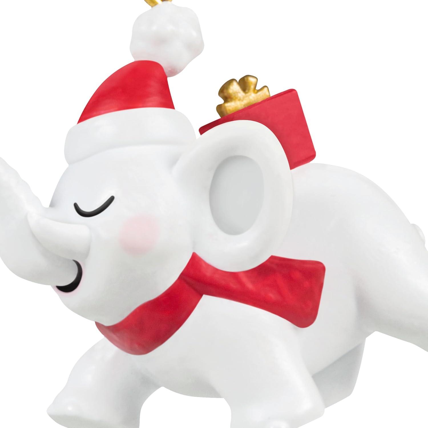 image:imageHallmark Keepsake Mini Christmas Ornament Beach Day Buddy 075 Tiny Ornament for Tabletop TreeFestive White Elephant