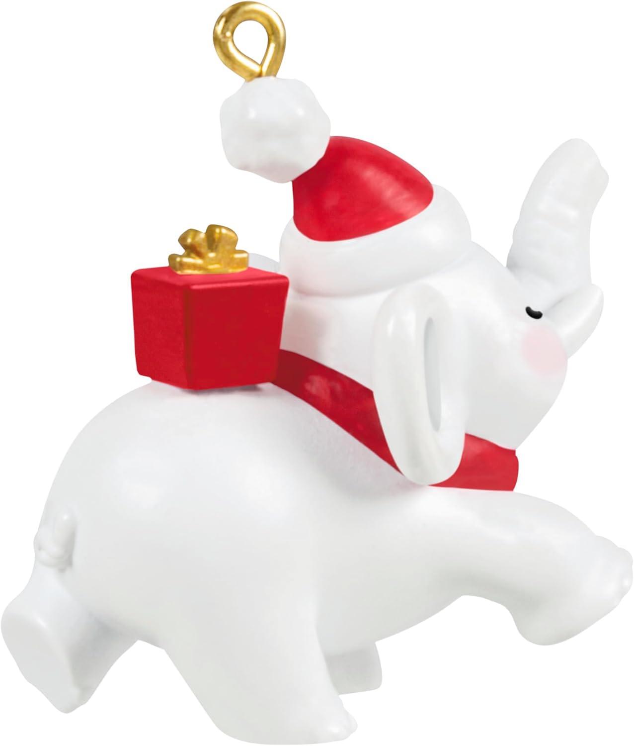 image:imageHallmark Keepsake Mini Christmas Ornament Beach Day Buddy 075 Tiny Ornament for Tabletop TreeFestive White Elephant