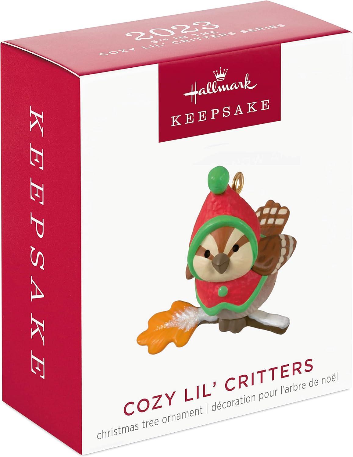 image:imageHallmark Keepsake Mini Christmas Ornament Cozy Lil Critters 1 Tiny Ornament for Tabletop Tree2023 Cozy Lil Critters