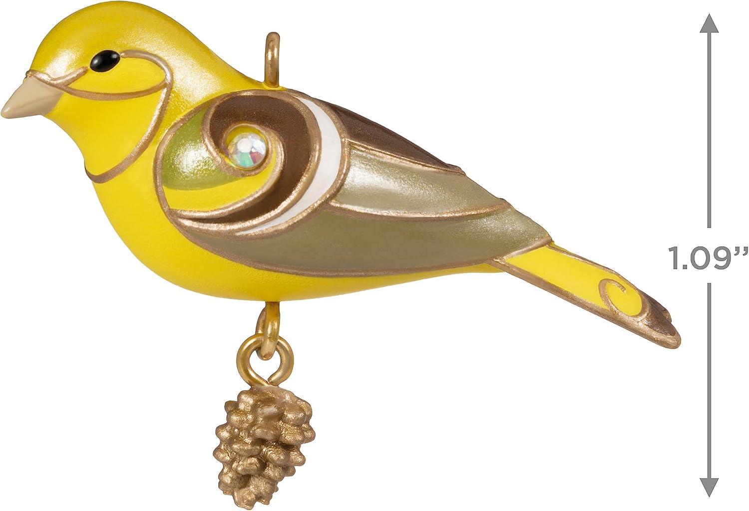 image:imageHallmark Keepsake Mini Christmas Ornament Two Scoops of Fun 075 Tiny Ornament for Tabletop TreeMini Lady Western Tanager
