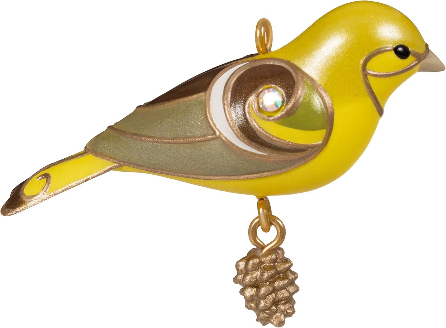 image:imageHallmark Keepsake Mini Christmas Ornament Two Scoops of Fun 075 Tiny Ornament for Tabletop TreeMini Lady Western Tanager