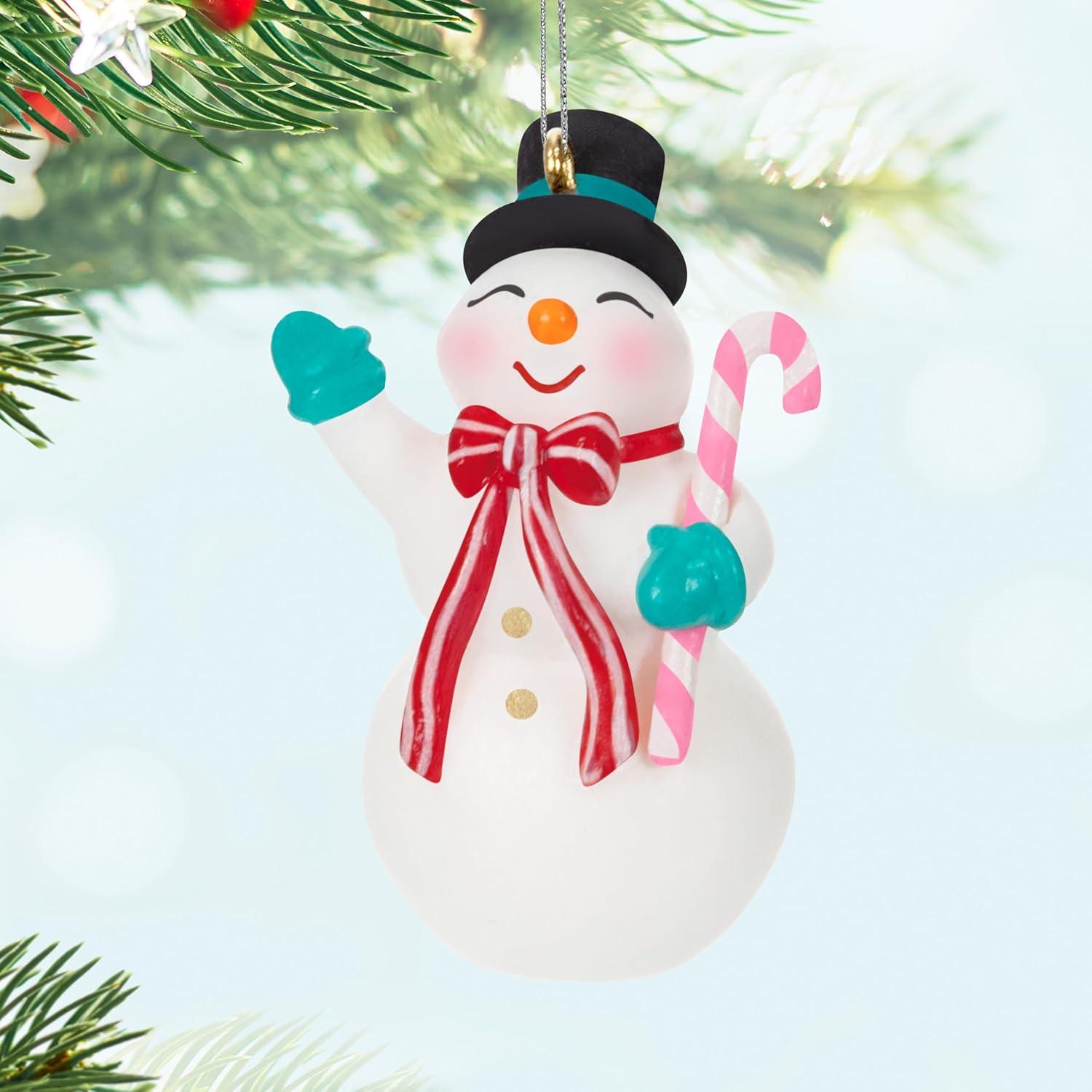 image:imageHallmark Keepsake Mini Christmas Ornament Two Scoops of Fun 075 Tiny Ornament for Tabletop TreeNostalgic Snowman