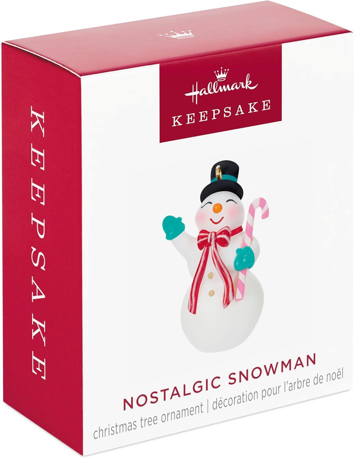 image:imageHallmark Keepsake Mini Christmas Ornament Two Scoops of Fun 075 Tiny Ornament for Tabletop TreeNostalgic Snowman