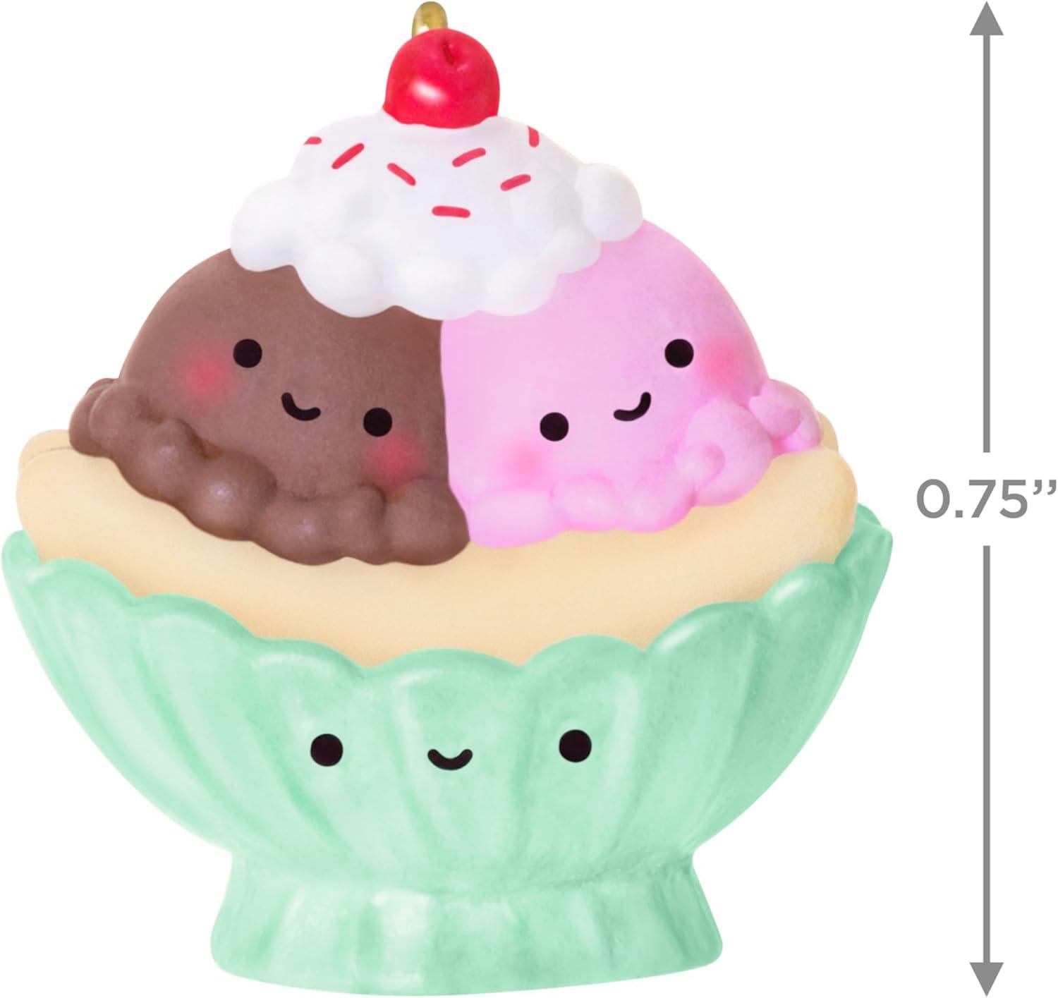 image:imageHallmark Keepsake Mini Christmas Ornament Two Scoops of Fun 075 Tiny Ornament for Tabletop TreeTwo Scoops of Fun