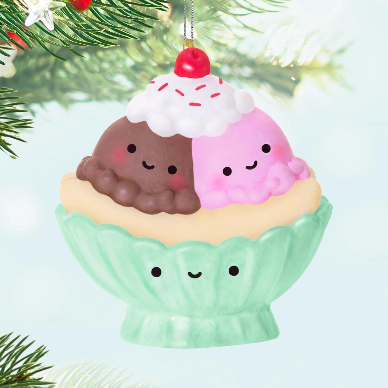 image:imageHallmark Keepsake Mini Christmas Ornament Two Scoops of Fun 075 Tiny Ornament for Tabletop TreeTwo Scoops of Fun