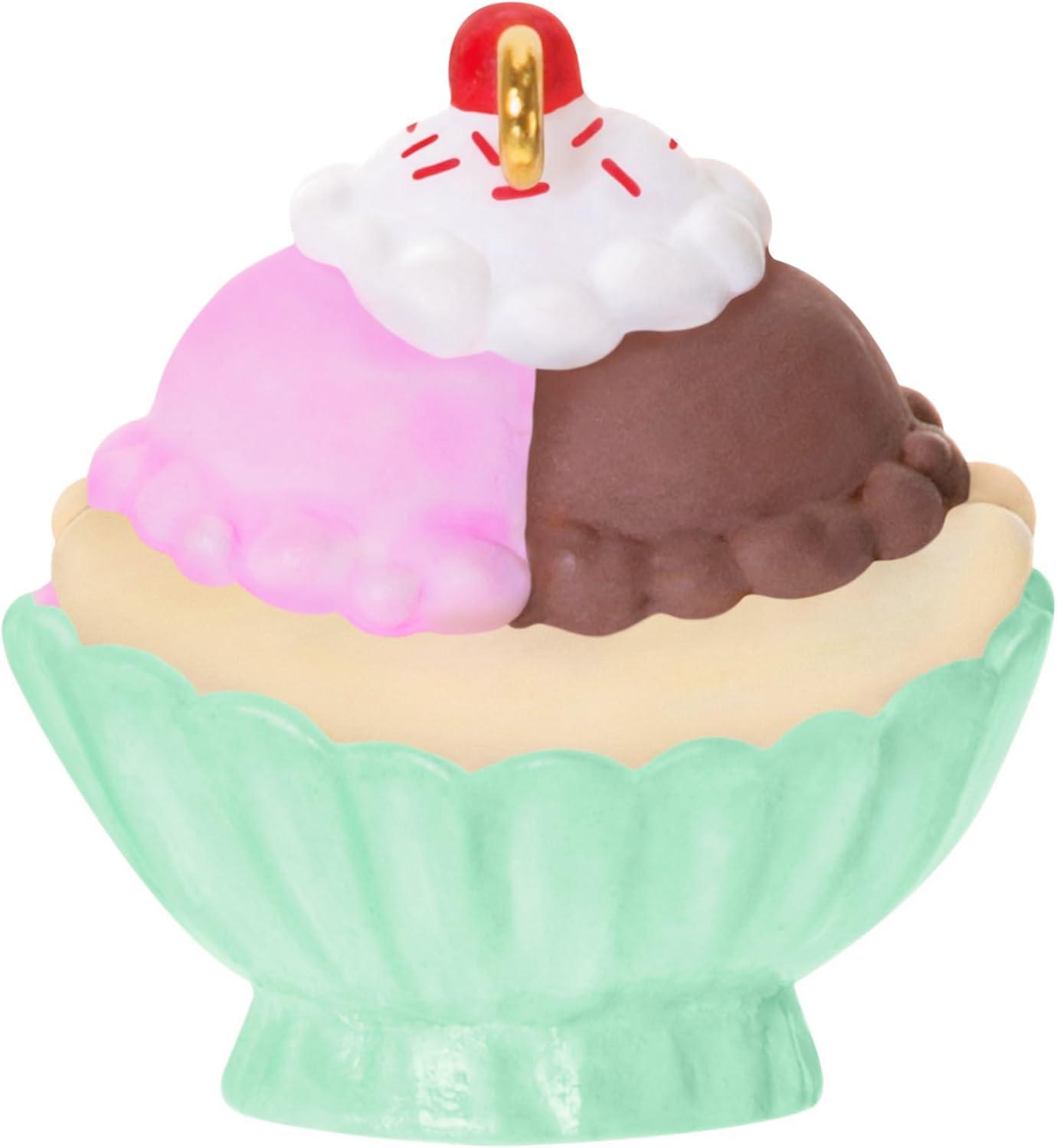 image:imageHallmark Keepsake Mini Christmas Ornament Two Scoops of Fun 075 Tiny Ornament for Tabletop TreeTwo Scoops of Fun